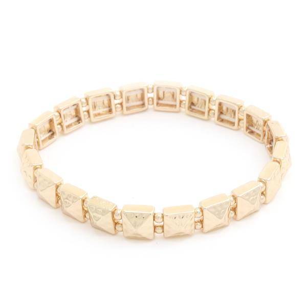 SQUARE LINK METAL BRACELET