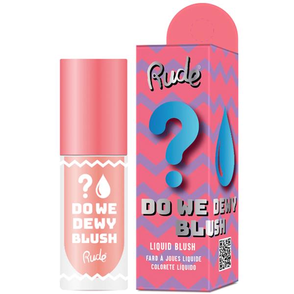 RUDE COSMETICS DO WE DEWY LIQUID BLUSH - PEACHY PINK