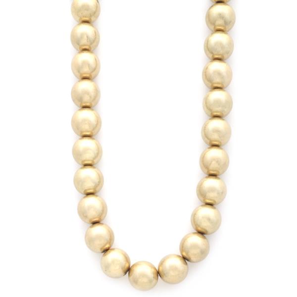 FASHION 18MM GOLDTONE BALL NECKLACE