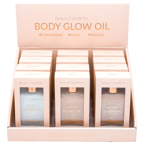 BEAUTY CREATIONS BODY GLOW OIL (12 UNITS)
