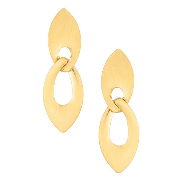 METAL TEXTURE DANGLE EARRING