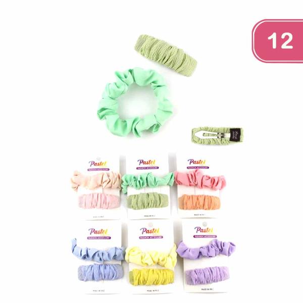 FASHION HAIR SCRUNCHIE(12UNITS)