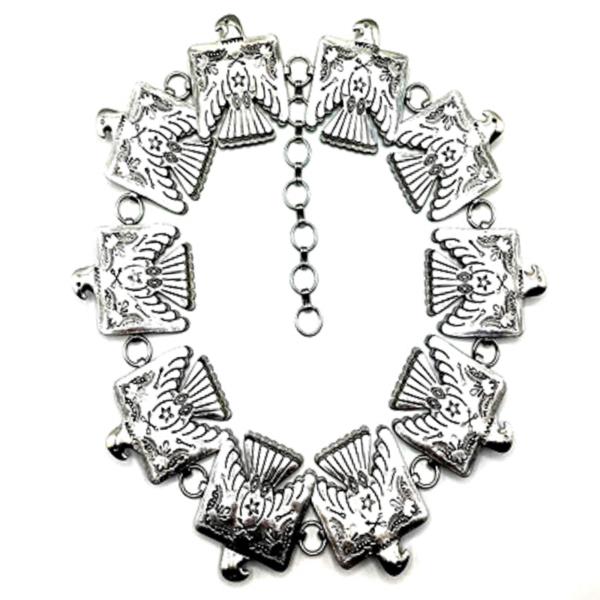 WESTERN STYLE BIRD METAL CHAIN BELT -SM SIZE