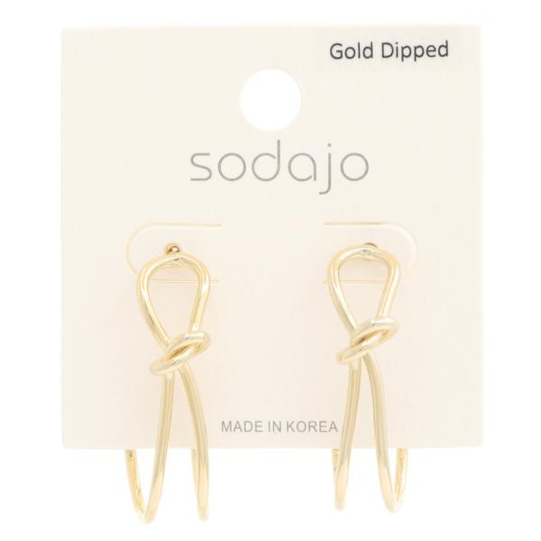SODAJO GOLD DIPPED METAL EARRING