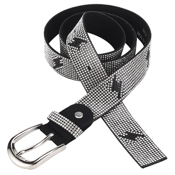 RHINESTONE LIGHTNING BUCKLE BELT