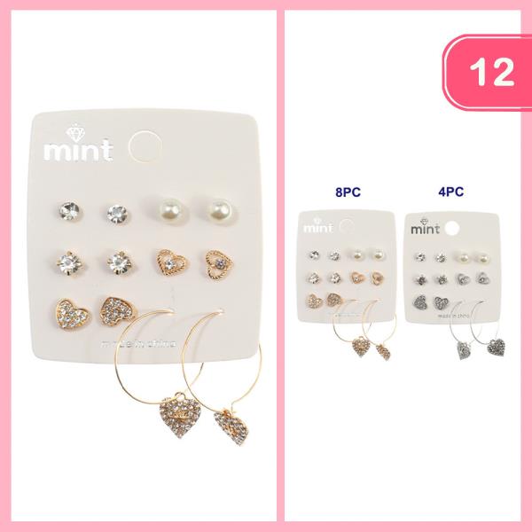 FASHION 6PC SET STUD EARRING (12UNITS)