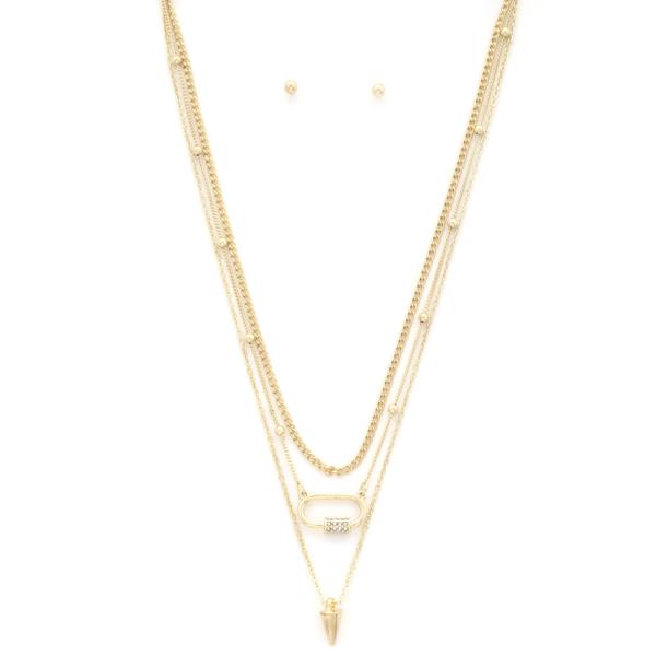 METAL LAYERED NECKLACE