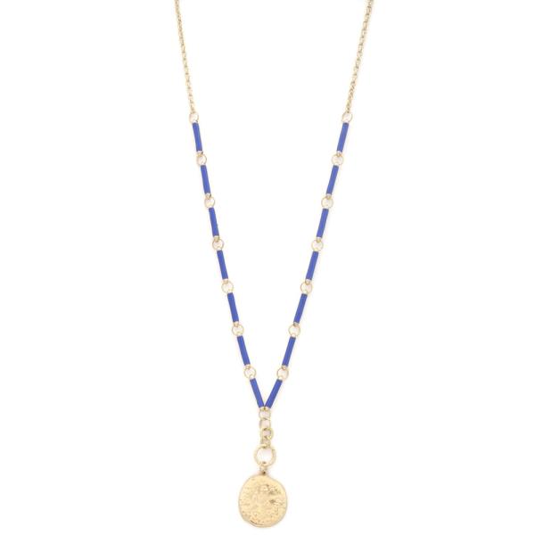 COIN CHARM BEADED NECKLACE