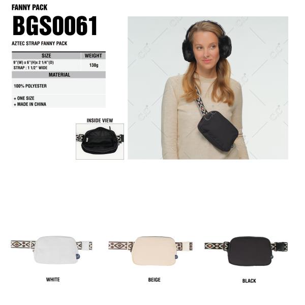 CC AZTEC STRAP FANNY PACK