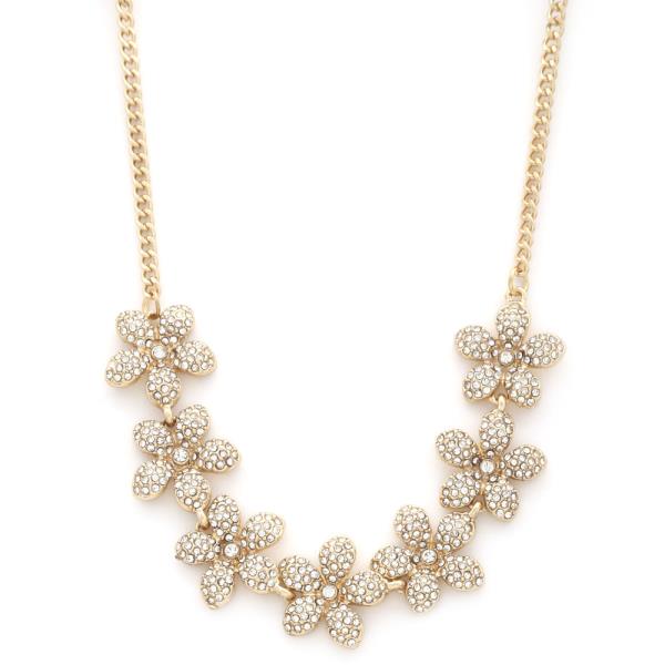 SODAJO FLOWER LINK METAL NECKLACE