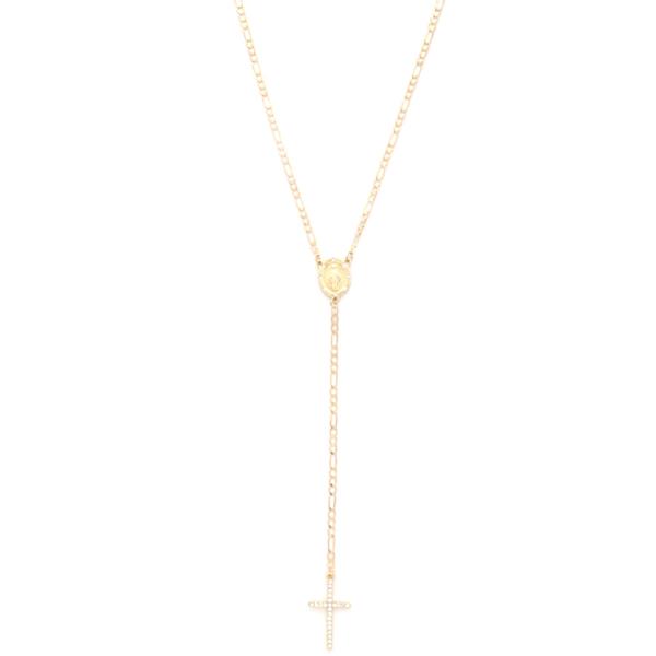 SODAJO CROSS METAL NECKLACE