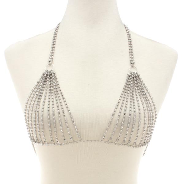 SODAJO RHINESTONE LINED BRA BODY CHAIN