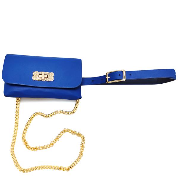 SMOOTH TWIST LOCK CROSSBODY BAG BELT