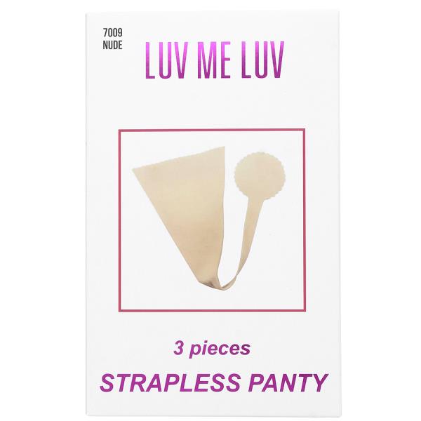 LUV ME LUV 3 PC STRAPLESS PANTY