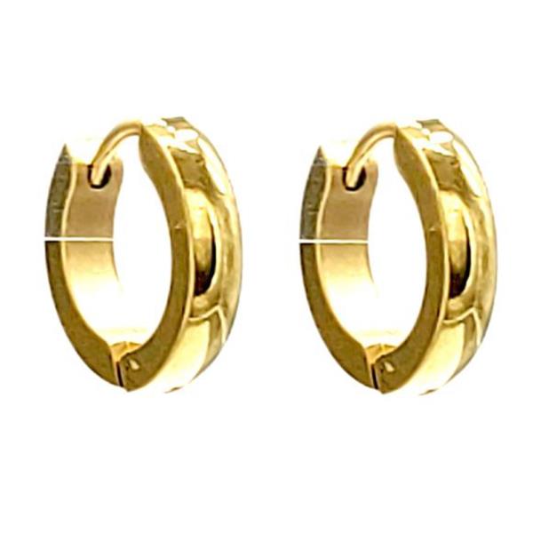 STAINLESS STEEL HUGGIE EARRINGS