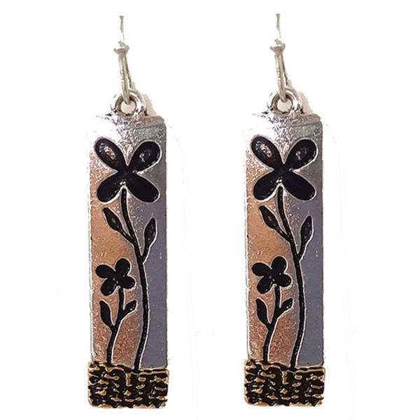 FLOWER BAR EARRINGS