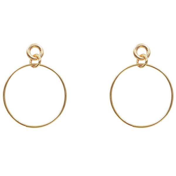 ROUND METAL EARRING