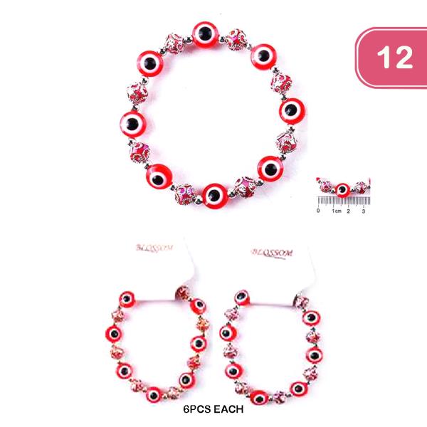 EVIL EYE BRACELET (12 UNITS)