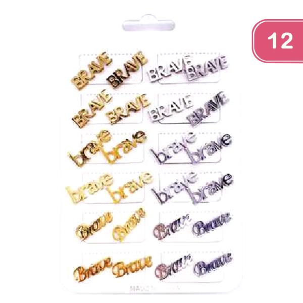 FASHION BRAVE STUD EARRING (12UNITS)