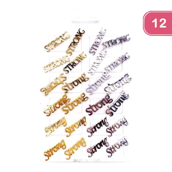 FASHION  STRONG STUD EARRING (12UNITS)