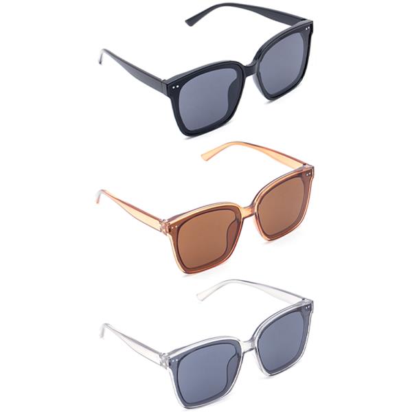 FASHION STUD RETRO SQUARE SUNGLASSES 1DZ