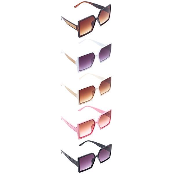FASHION SIDE GRIP DESIGN SQUARE SUNGLASSES 1DZ