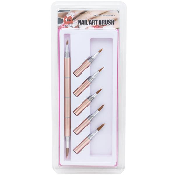NAIL ART 2 WAY BRUSH TOOL SET