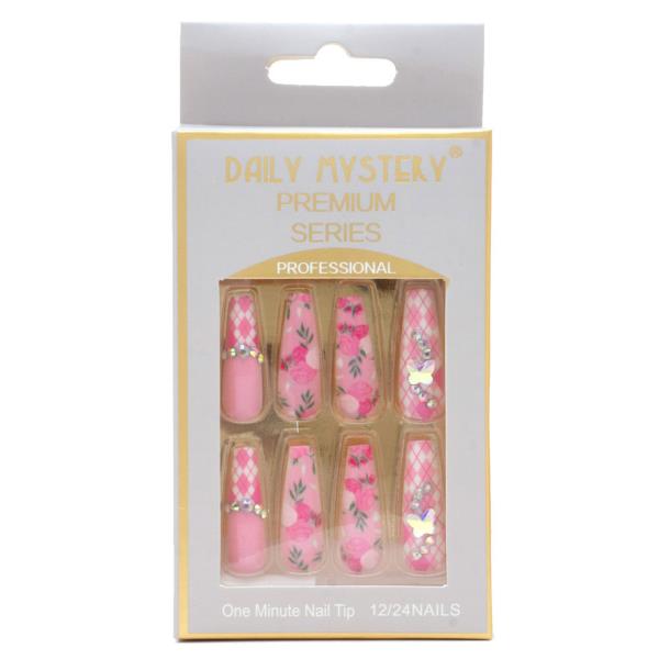 ROSE PATTERN NAIL TIP