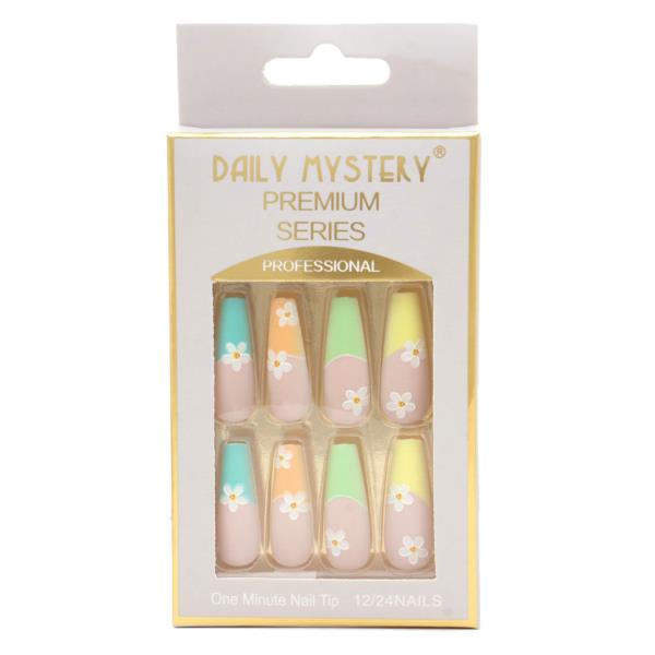 FLOWER PATTERN NAIL TIPS