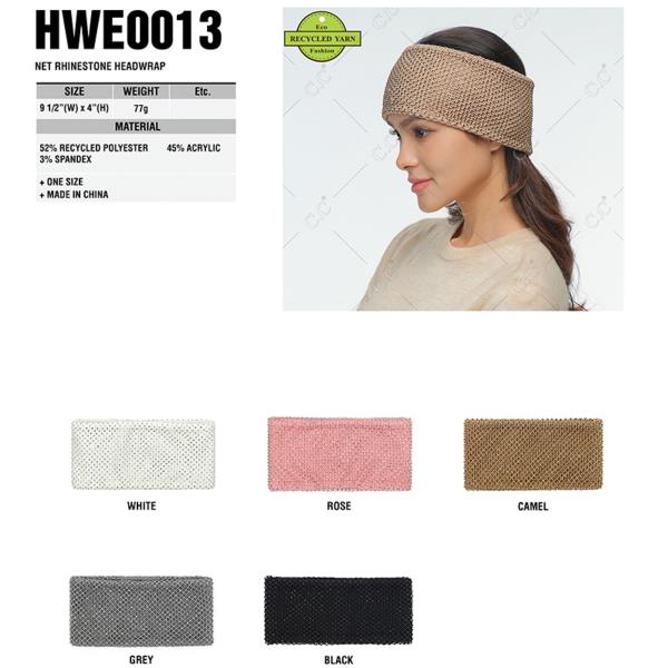CC NET RHINESTONE HEADWRAP