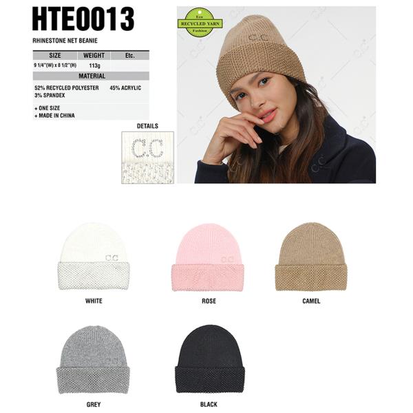 CC RHINESTONE NET BEANIE