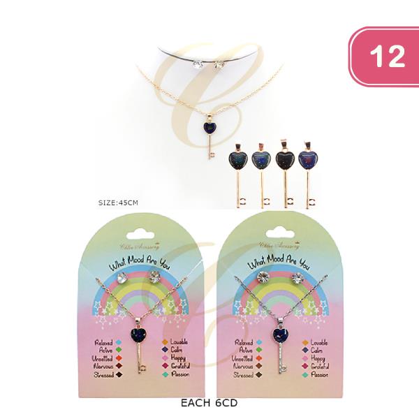 FASHION MOOD KEY NECKLACE(12UNITS)