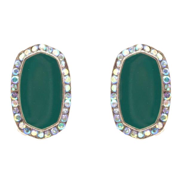 RRHINESTONE STUD EARRING