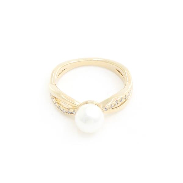 SODAJO PEARL BEAD CZ RING