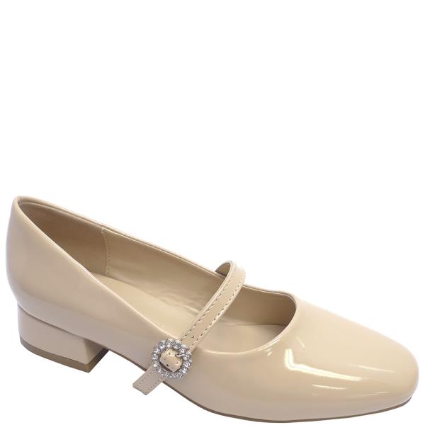 LOW HEEL MARYJANE W CRYSTAL BUCKLE 18 PAIRS