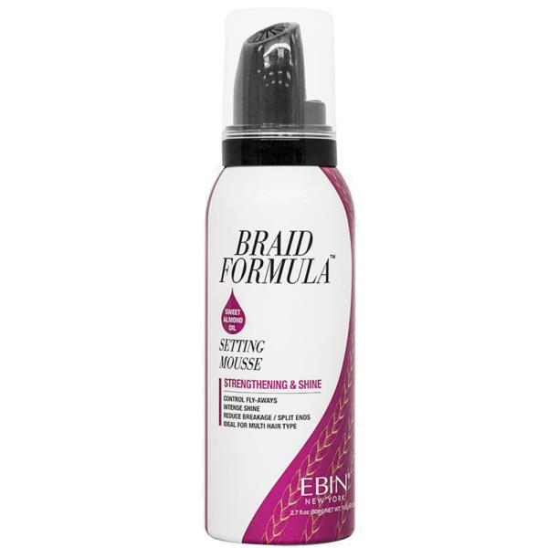 EBIN SETTING MOUSSE STRENGTHENING & SHINE - SWEET ALMOND OIL 80 ML