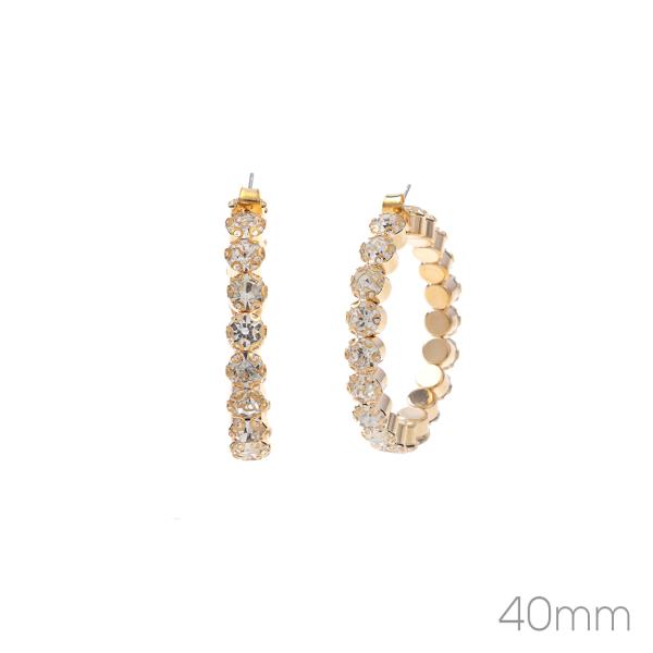 ROUND CHUNKY HOOP EARRING