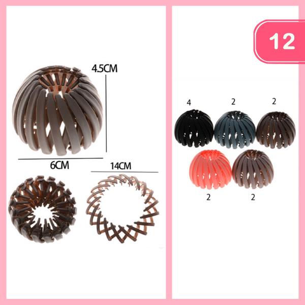 FASHION BIRD NEST HAIR BANDS (12UNITS)