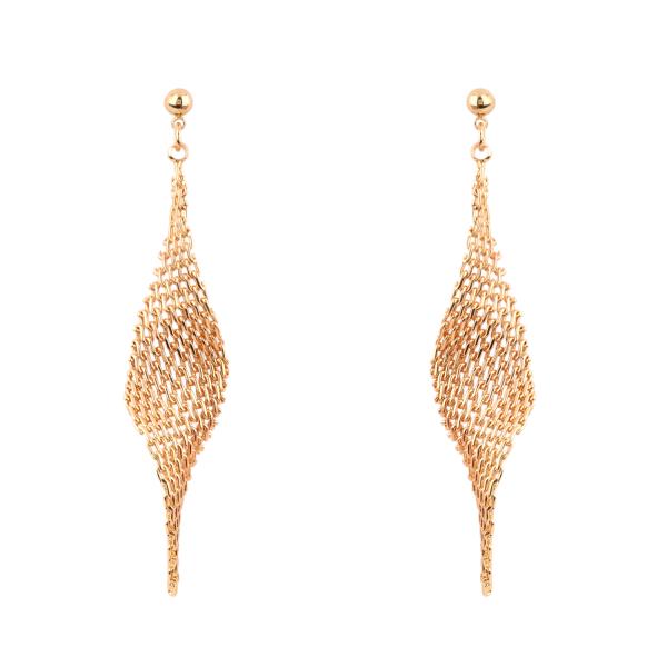 METAL LINK POST EARRING