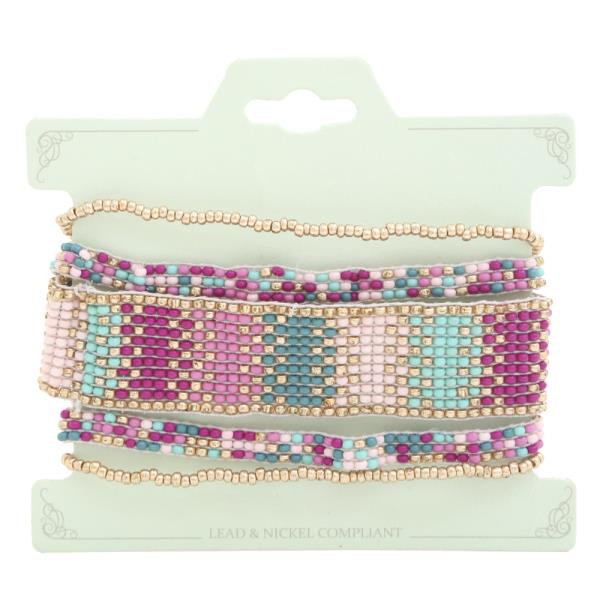 SEED BEAD BRACELET SET