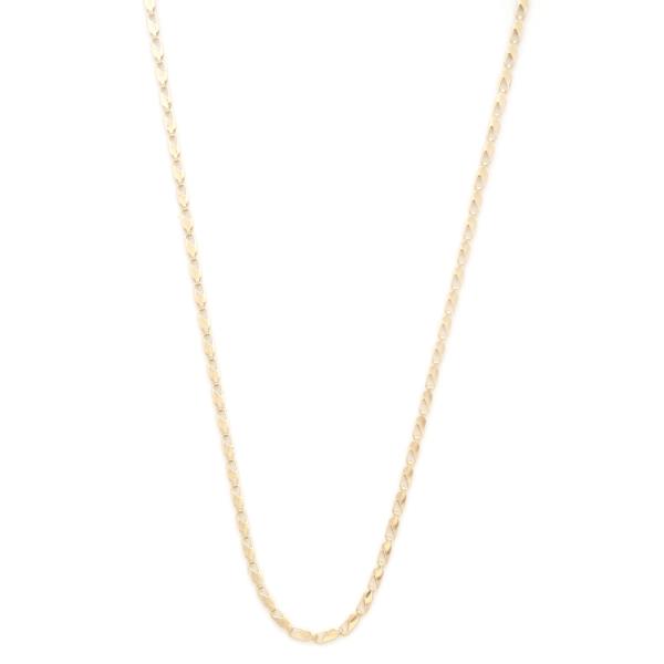 OVAL LINK METAL NECKLACE