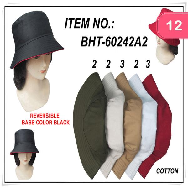 REVERSIBLE BUCKET HAT (12 UNITS)
