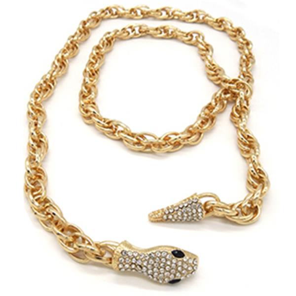 METAL SNAKE CHAIN WRAP BELT