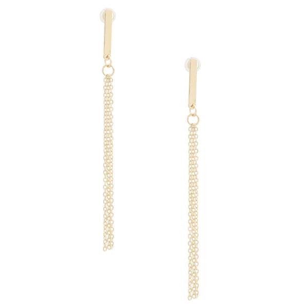 METAL CHAIN DANGLE EARRING