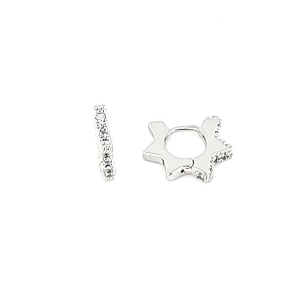 STAR HUGGIE HOOP EARRING