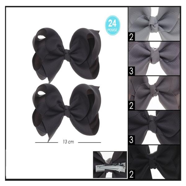 FASHION RIBBON HAIR BOW (24 UNITS)