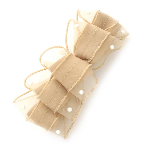 SODAJO PEARL BEAD BOW HAIR CLIP