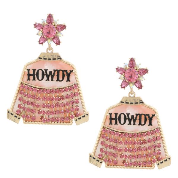 HOWDY JACKET DANGLE EARRING