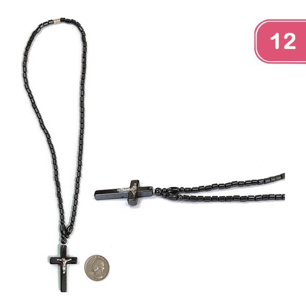 FASHION ROSARY PENDANT CHOKER (12 UNITS)