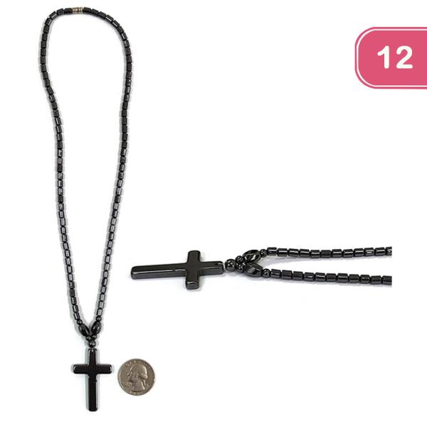 FASHION ROSARY PENDANT CHOKER (12 UNITS)